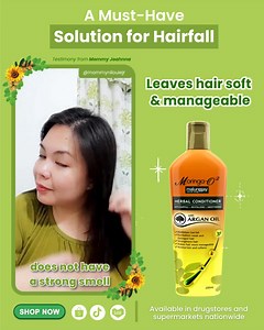 Less fall, more strength. 🌿 Moringa-O2 nourishes every strand with moringa, olive, sunflower, and argan oils to revitalize weak hair. Each wash leaves hair softer, healthier, and more manageable. | Moringa-O2