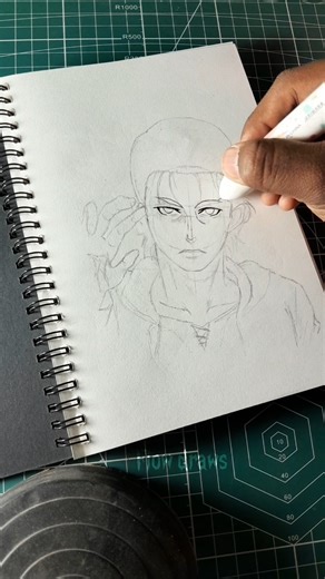 Drawing Eren Yeager from AOT - For Complete Tutorial Check relative option #shorts #aotdrawing