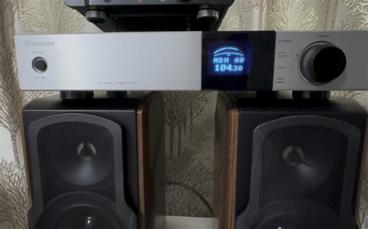 山灵TU-100发烧收音头FM数字调谐器收音机音质收听效果展示，手机录制，仅供参考