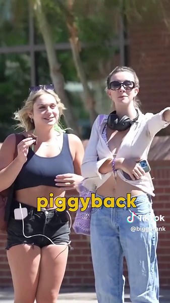 Giving A Stranger A Piggyback Ride ☺️ #pank #shortshorts