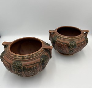 Roseville Pottery Jardiniere Planter Set of 2 - Etsy Canada
