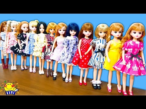 【リカちゃん着せ替え大会】クレーンゲームやガチャガチャで服を大量ゲットしよう！