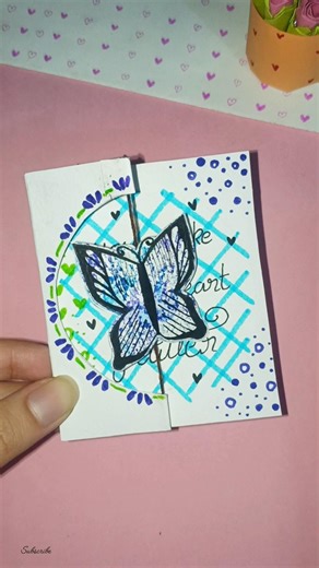DIY Twisting Butterfly Card💗 #eoeoarts #shorts #card