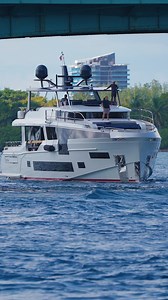 Sirena Yacht crew checks for clearance at the Haulover bridge 😳 #yachts #yachtlife #miami #hauloverinlet #hauloverboats | Boca Inlet