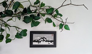 Handmade Mountain Woodblock Relief Print - Etsy UK