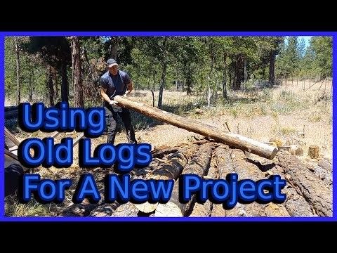 Building A Log Fence, Easiest ranch fence ever made