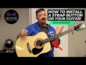 How to install a Strap Button on an acoustic guitar!