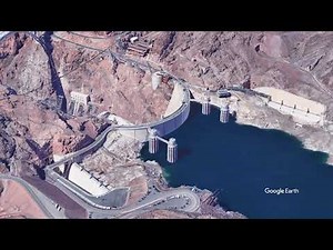 Hoover Dam on the Colorado River & Lake Meade 3D 360 Flyover - #hooverdam #lakemead #nevada #arizona
