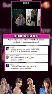 This girl is shocked when she idol is coming.. #taylorswift #erastour #celebrity