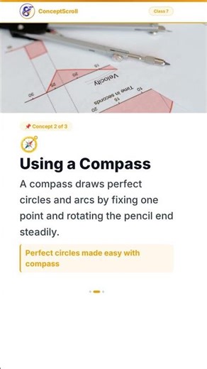 Practical Geometry, Class 7 Maths | Chapter 10 | Class 7 Maths | NCERT | ConceptScroll 📚 #Shorts