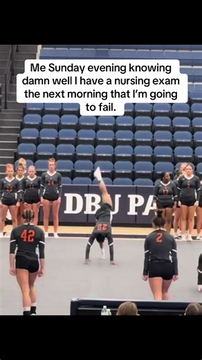 Nursing Exam Stress and Cheerleading