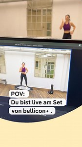 Schon mal gesehen, wie ein bellicon Workout entsteht? 🎬✨ Hinter jedem bellicon Video steckt echte Energie, Spaß und ganz viel Bewegung! 💪🧡 Unsere Trainerinnen geben alles – für die Motivation, die Du beim Zuschauen sofort spürst. Neugierig geworden? Dann schau rein und entdecke, warum Training auf dem bellicon einfach anders ist. 👀 | bellicon