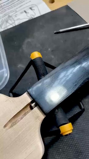 One of the most interesting examples of my fingerboard process performed on a composite board. Send message to do yours! | John Clarity Fretless Bass