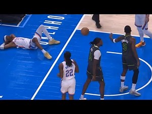 Anthony Edwards throws the ball at SGA after foul call and gets a tech 👀