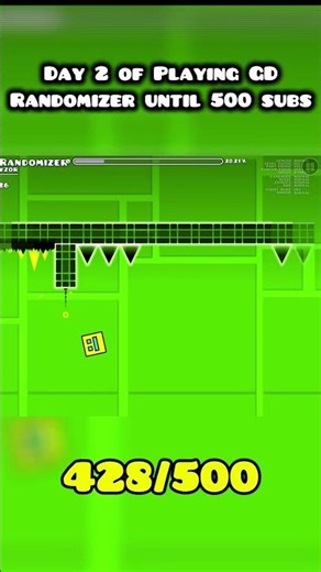 Day 2 of Playing GD Randomizer Until 500 Subs... #geometrydash #gd #shorts