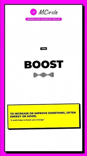 Learn English: What is Boost? | Vocabulary Shorts