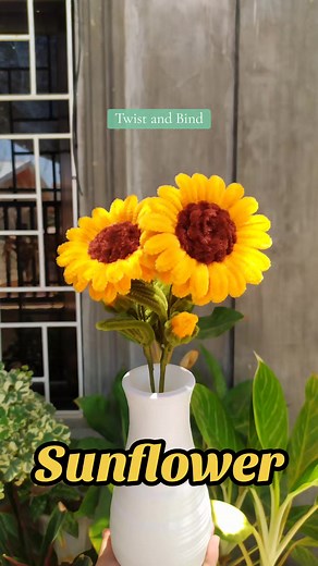 How to Make Sunflower Fuzzy Wire Crafts | DIY Twist and Bind Tutorial