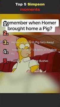 Top 5 FUNNIEST Simpsons Moments Ever