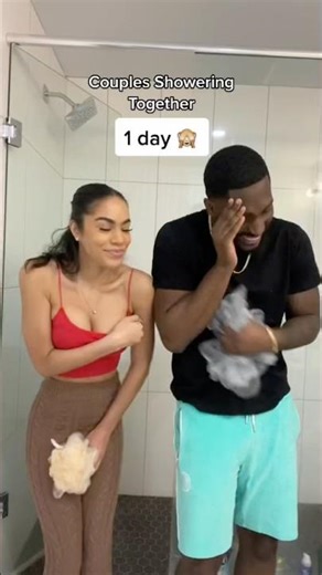 New Couples showering together
