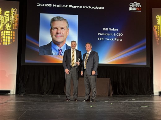 Bill Nolan Joins Heavy Duty Aftermarket Hall of Fame
