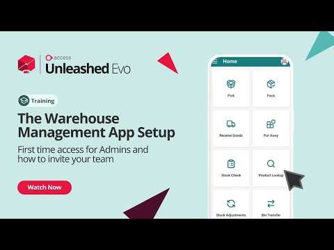 Getting Started with the Warehouse Management App | Unleashed Inventory Management Training Academy