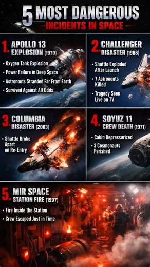 5 Most Dangerous Incidents Ever in Space | Lessons for Today’s Space Missions