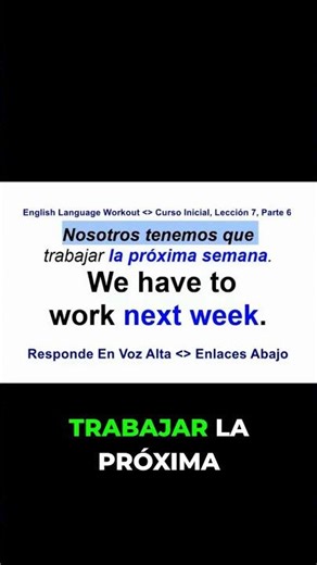 Change 'today' to 'next week' in English