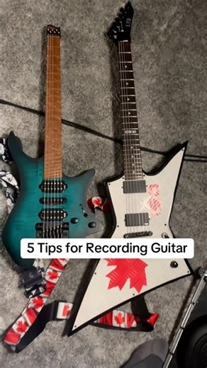 5 More Guitar Recording Tips 🎸 #guitar #recording #band