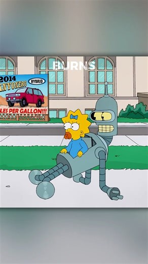 BENDER CUIDA DA MAGGIE #simpsons