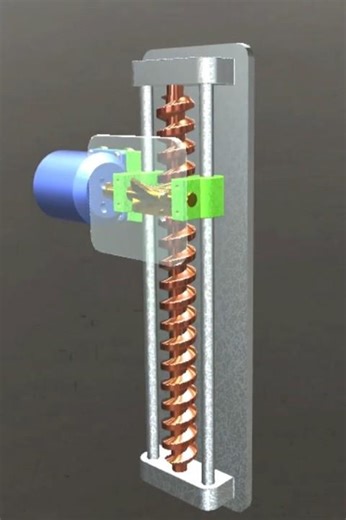 Worm Gear Drive Mechanism | High Reduction Drive ⚙️ #shorts