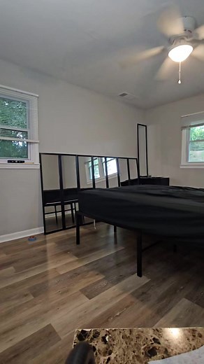 Custom mirror headboard 🪞 Part 1 #DIY #bedroom #headboard #mirror #headboarddesign #diyhome | Andre Jones