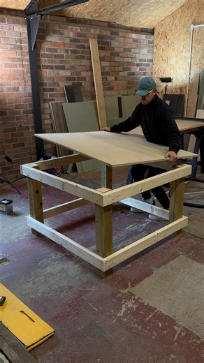 Super strong work bench ✅ #diy #workshop #workbench #woodworking