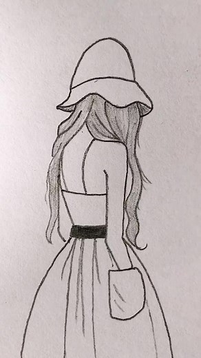 Pencil Sketching Process of a Female Figure