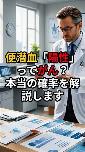 便潜血「陽性」ってがん？本当の確率を解説します