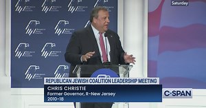 Former Governor Chris Christie Speaks at Republican Jewish Coalition