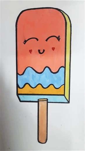 Easy Ice cream Drawing| How to draw Ice Cream| Ice Cream Drawing