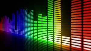 Audio equalizer background. Music control levels. Loopable. Multicolored. 2 shots to choose.