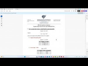 Logistic Regression Exercise and Additional Notes
