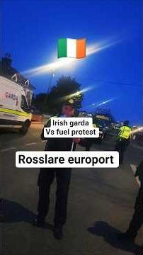 ⚠️ Garda Warning! Fuel Protest Shakes Rosslare Europort ireland 🇮🇪 2026