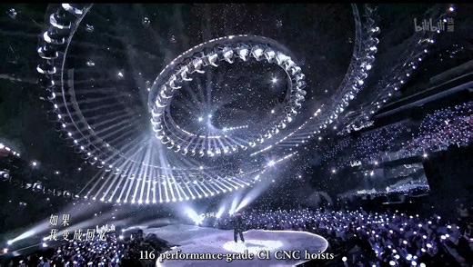 YZDITEC on Instagram: "Proud to share our stage automation solution for a three-ring aerial array on the Bilibili NYE livestream. A single automation console commanded 116 C1 performer-rated hoists over a deterministic EtherCAT bus. ► We controlled 100+ axes with millisecond-level timing for synchronized multi-point motion. ► Full 3D motion simulation and virtual rehearsal ensured rehearsal → live fidelity. ► Director cues were executed instantly and repeatably. ► Layered safety interlocks and r