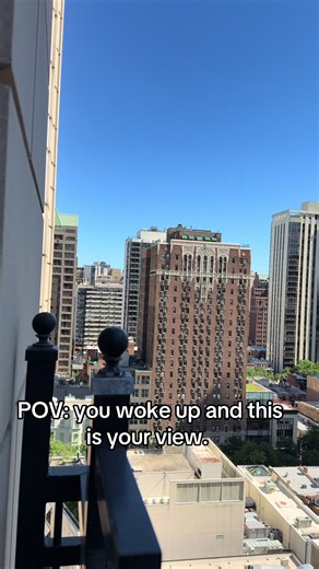 Waldorf Astoria Chicago view from room — POV waking up