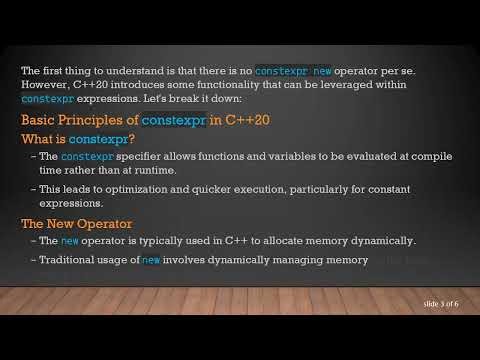 Understanding constexpr new Memory Allocation in C+ + 20