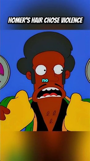 Homer’s Hair Chose Violence #simpsons