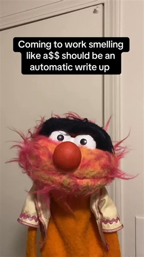 Animal the Puppet | Coming to work smelling like a$$ should be an automatic write up | Instagram