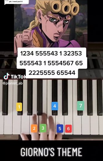 Respuesta a @melbilau2.0 GIORNO'S THEME - PART 4 PIANO TUTORIAL #jjba #jojosbizarreadventure #jojo #anime #jotarokujo #stardustcrusaders #goldenwind #giornogiovanna #josephjoestar #manga #ventoaureo #jotaro #jojobizarreadventure #dio #diobrando #josukehigashikata #jojos #stoneocean #piano #pianotutorial