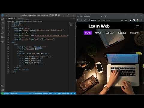 Navigation bar Responsive Using HTML CSS How to make