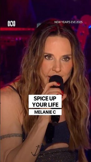 Melanie C performs Spice Girls medley including Spice Up Your Life at ABC's New Year's Eve concert