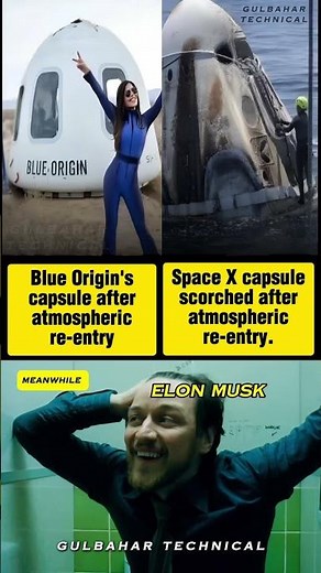 Blue Origin vs SpaceX Capsule Re-Entry Showdown! 🚀