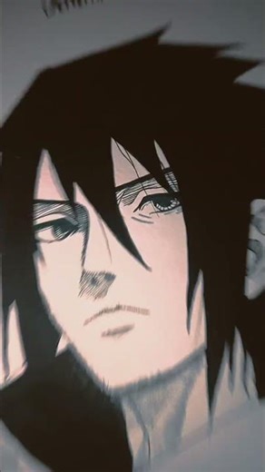 Watch full video 👆🏻|Sasuke Uchiha|Anime draw tutorial for beginners| #anime #art #drawing #fyp