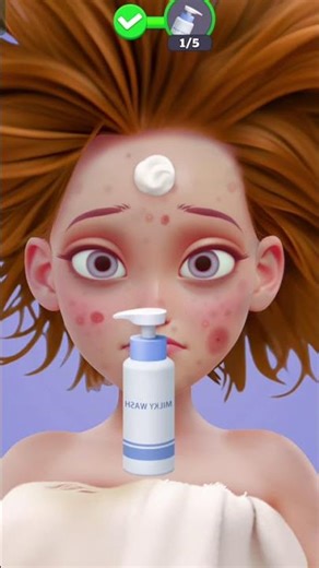 ASMR Dimple piercing infection treatment #asmr #gaming #animation #satifying #shor #trending